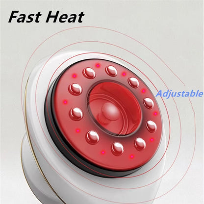 Rechargeable 6/9 Gear Negative Pressure Vacuum Suction Cup - Body Fat Burner & Guasha Massage with Electric Heating for Home Use