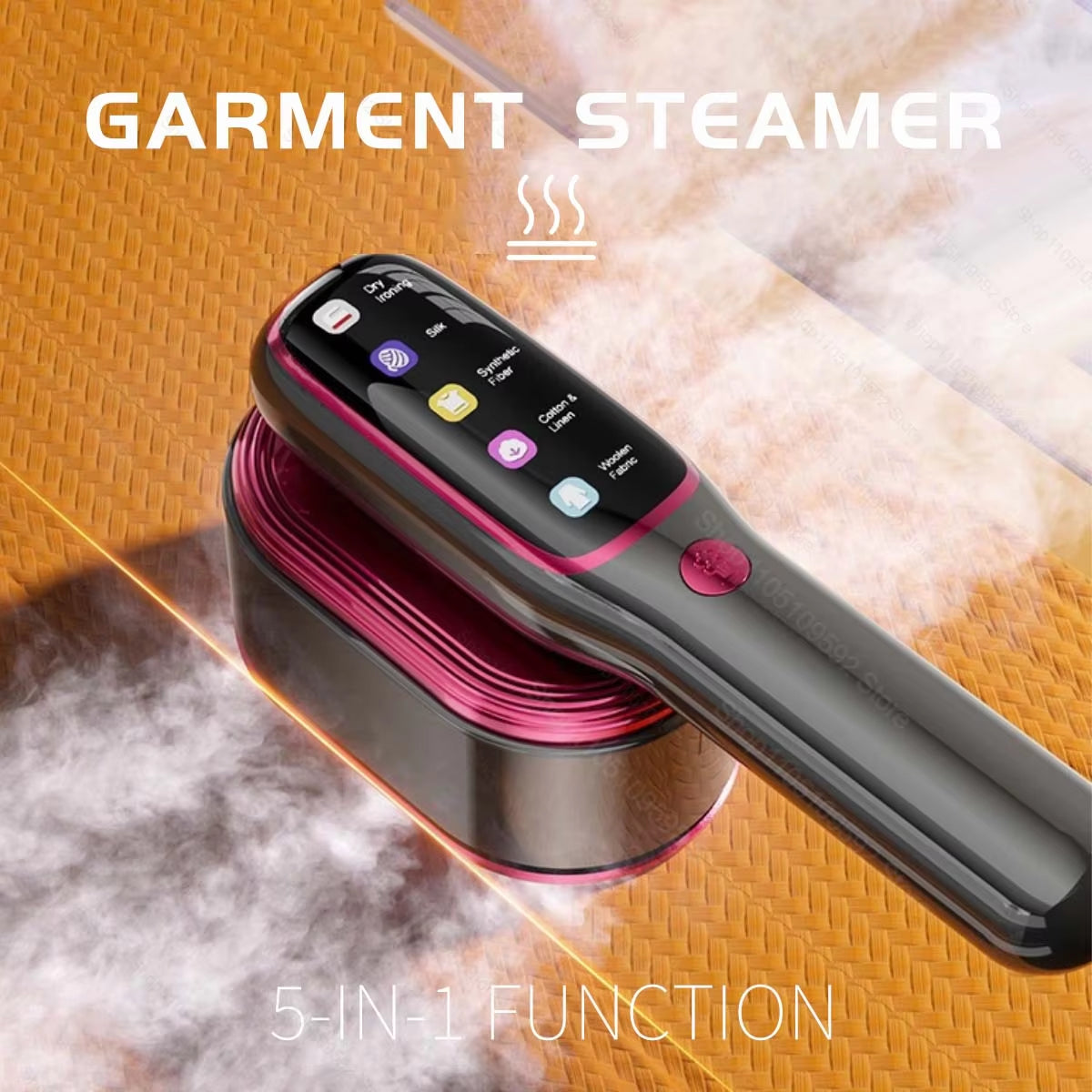 Portable Handheld Steam Iron - Multi-Functional Garment Steamer for Travel and Home Use