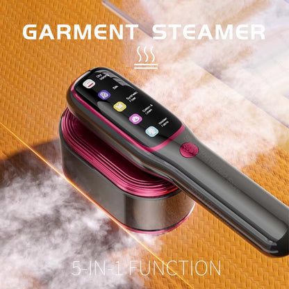 Portable Handheld Steam Iron - Multi-Functional Garment Steamer for Travel and Home Use