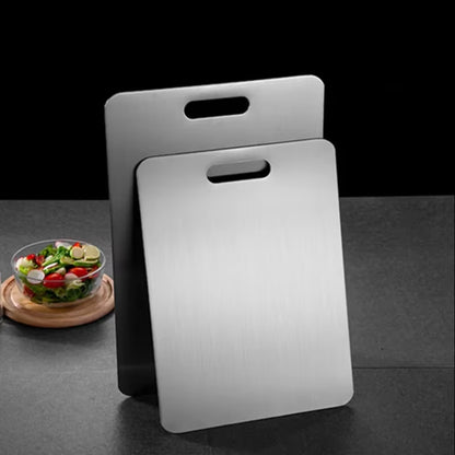 Premium Stainless Steel Cutting Board - Antibacterial, Mildew-Proof, Perfect for Kneading Dough & Chopping Fruits and Vegetables