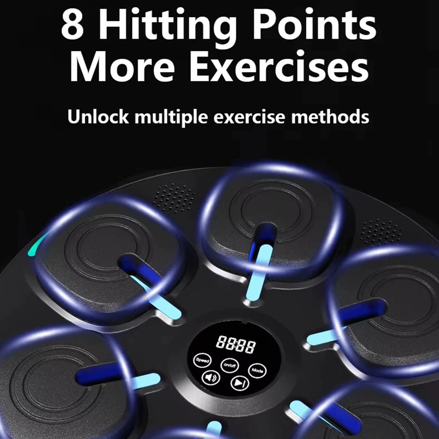 Wall Mounted Music Boxing Machine,Smart Bluetooth Boxing Machine with Boxing Gloves Workout Punching Equipment for Adults Kids