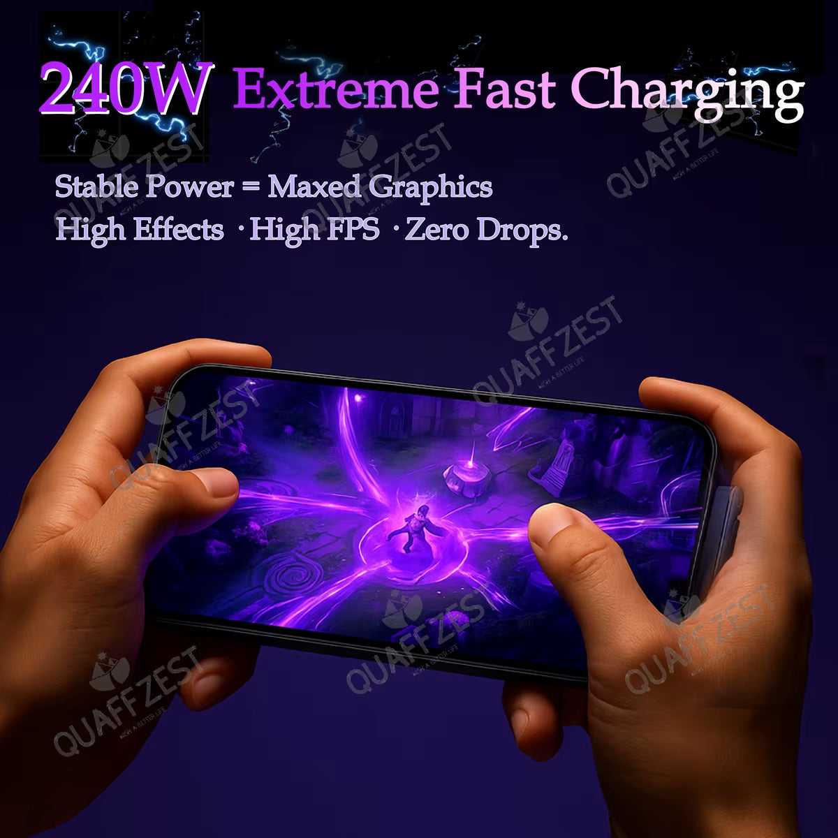 240W Fast Charging 2-In-1 Foldable Phone Holder & Data Cable for Phones and Tablets