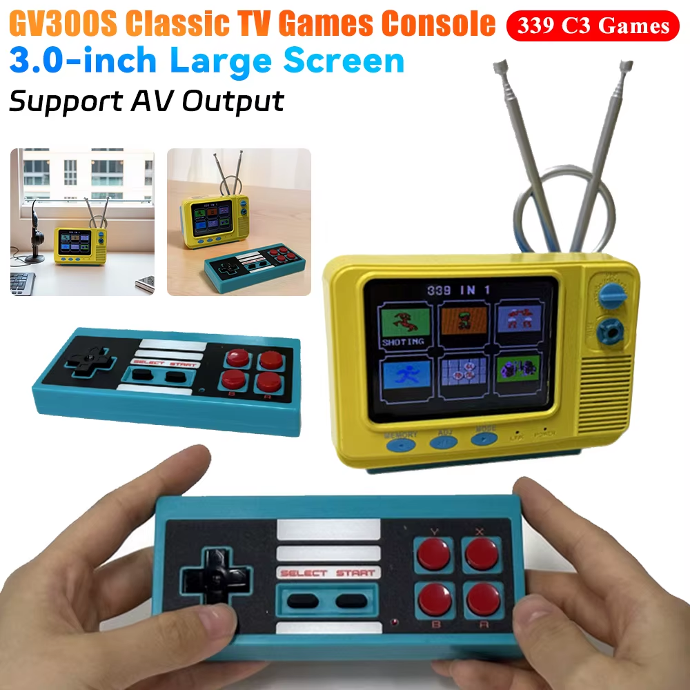 Experience Nostalgia with the Retro Wireless Game Console - Classic 80s Style Handheld for Fun and Bookshelf Decoration