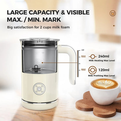 4-in-1 Milk Frother & Foam Maker – Turn Everyday Coffee Into Café-Style Creations (Hot or Cold!)