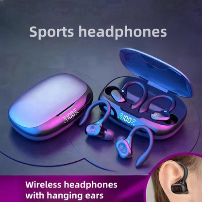 SP16 Wireless Bluetooth Earphones - Long Battery Life, Digital Display & Noise Reduction for Sports