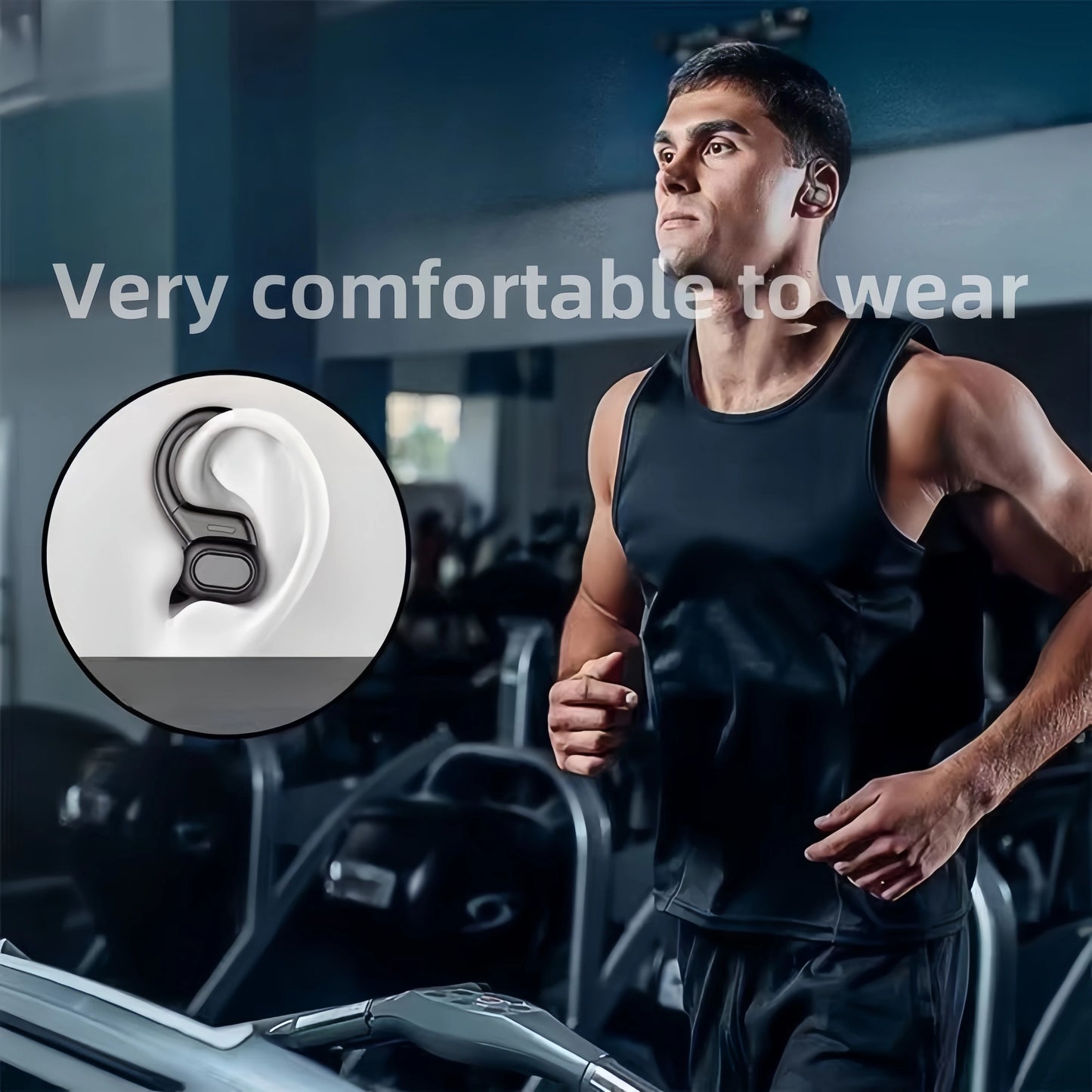 SP16 Wireless Bluetooth Earphones - Long Battery Life, Digital Display & Noise Reduction for Sports