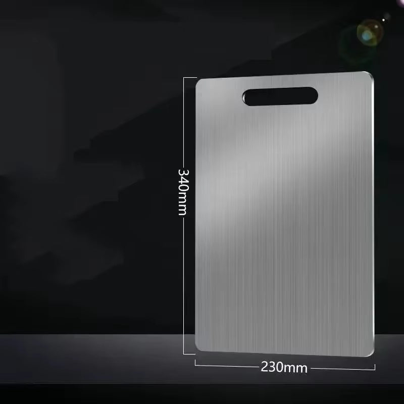 Premium Stainless Steel Cutting Board - Antibacterial, Mildew-Proof, Perfect for Kneading Dough & Chopping Fruits and Vegetables