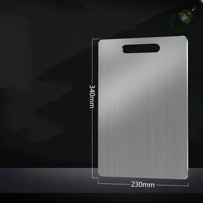 Premium Stainless Steel Cutting Board - Antibacterial, Mildew-Proof, Perfect for Kneading Dough & Chopping Fruits and Vegetables