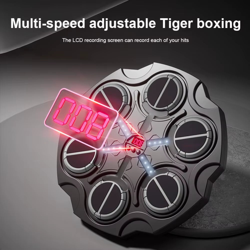 Smart Wall-Mounted Boxing Machine with Noise Reduction, Speed Adjustment, and LED Lights