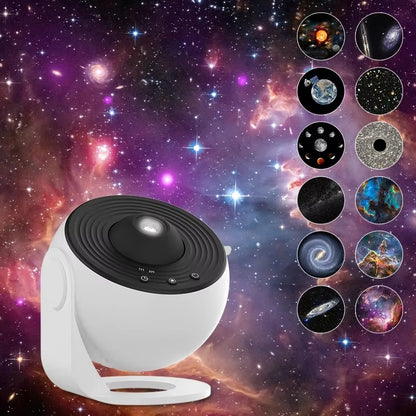 Enchanting LED Galaxy Projector - 360° Rotating Starry Sky Night Light for Kids' Rooms, Perfect Gift for Children