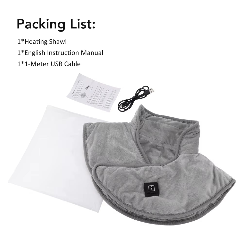 Experience Ultimate Comfort with Our Electric Heated Shoulder and Neck Pad - 3 Adjustable Heat Settings for Soothing Relief
