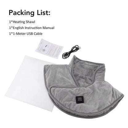 Experience Ultimate Comfort with Our Electric Heated Shoulder and Neck Pad - 3 Adjustable Heat Settings for Soothing Relief