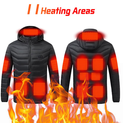 Stay Warm This Winter with Our Versatile Heated Jacket - Perfect for Men and Women!