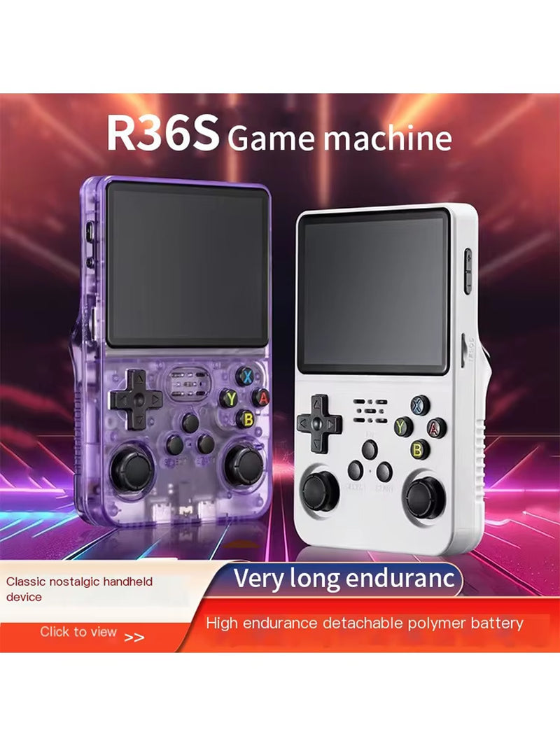 Open Source R36 64GB Handheld Game Console - Play the Best Games on Linux with 3.5" Display!