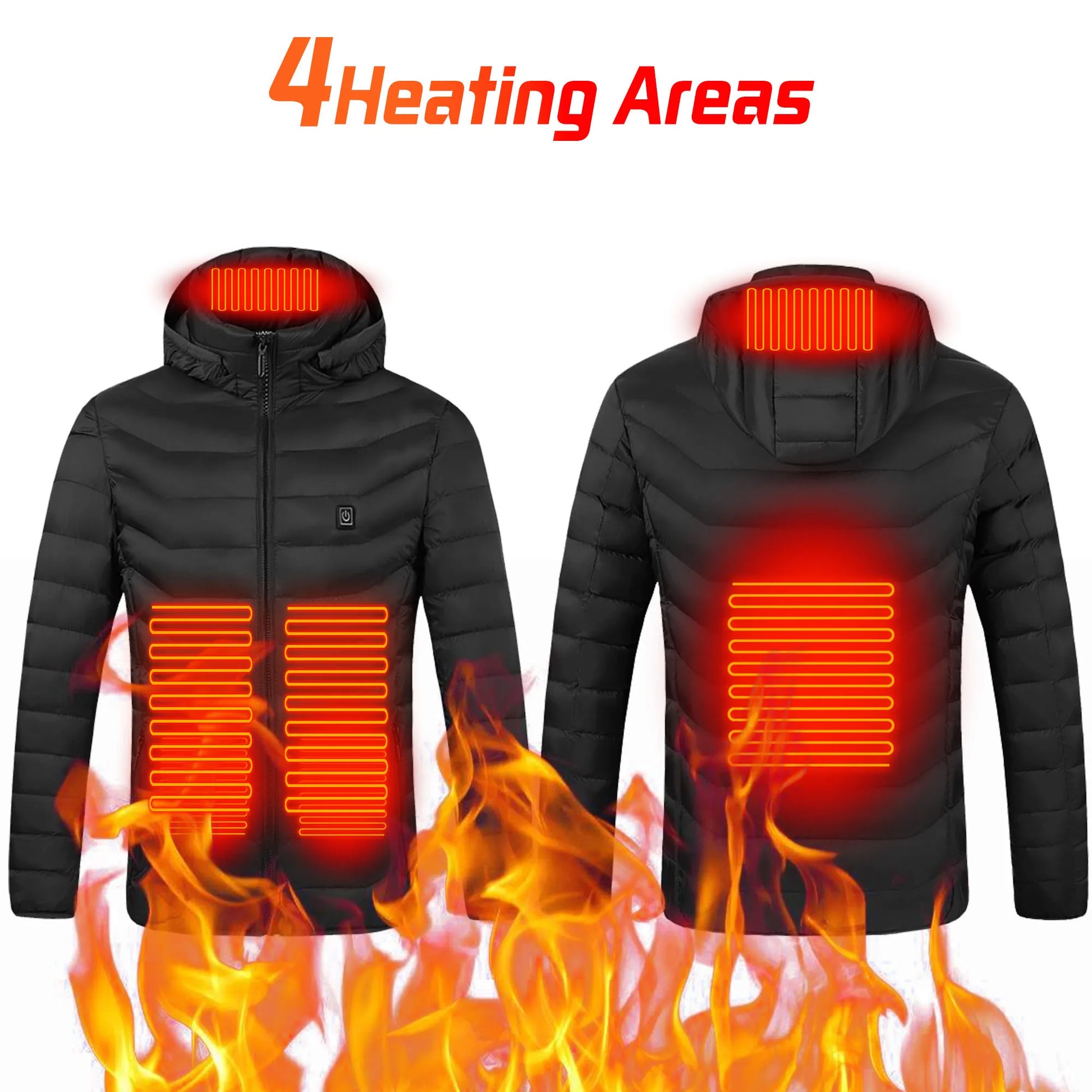 Stay Warm This Winter with Our Versatile Heated Jacket - Perfect for Men and Women!