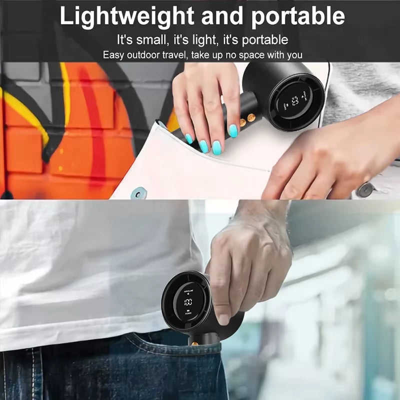 Ultimate Portable Turbo Handheld Fan - 100 Speed Settings for Home, Travel & Outdoor Adventures