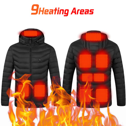 Stay Warm This Winter with Our Versatile Heated Jacket - Perfect for Men and Women!