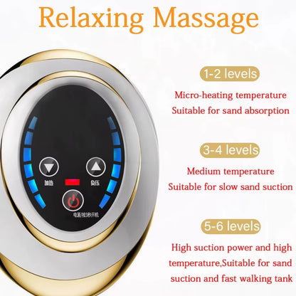 Rechargeable 6/9 Gear Negative Pressure Vacuum Suction Cup - Body Fat Burner & Guasha Massage with Electric Heating for Home Use