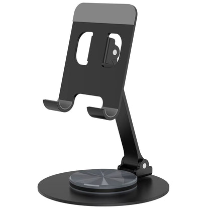 Adjustable 360° Rotating Metal Phone & Tablet Stand for iPhone, iPad, and Xiaomi - Perfect Desktop Holder