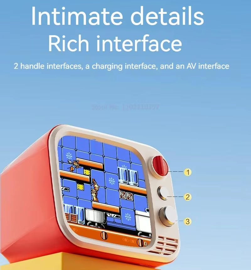 H7 Retro Small TV Video Handheld Game Console 3.5-Inch HD 740 Classical Games Dual Gamepad Handheld Video Game Console