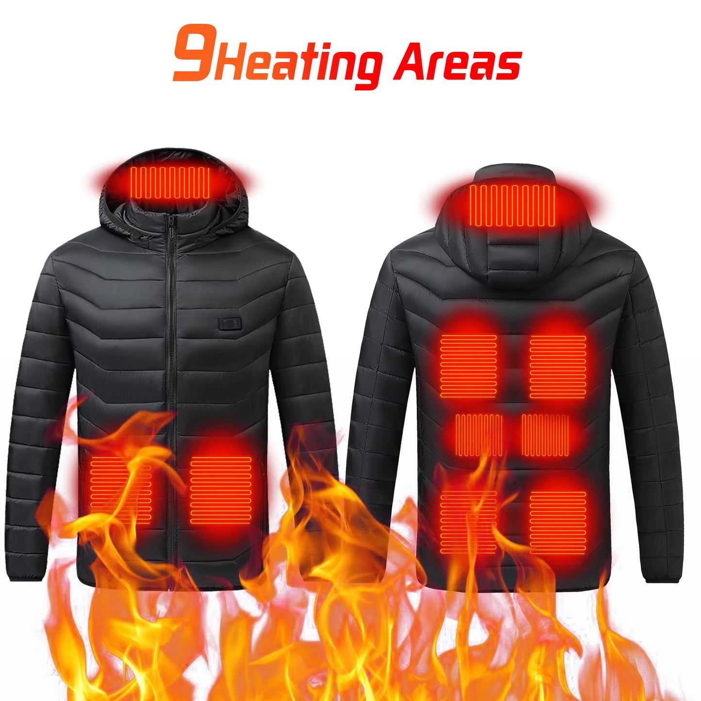 Stay Warm This Winter with Our Versatile Heated Jacket - Perfect for Men and Women!