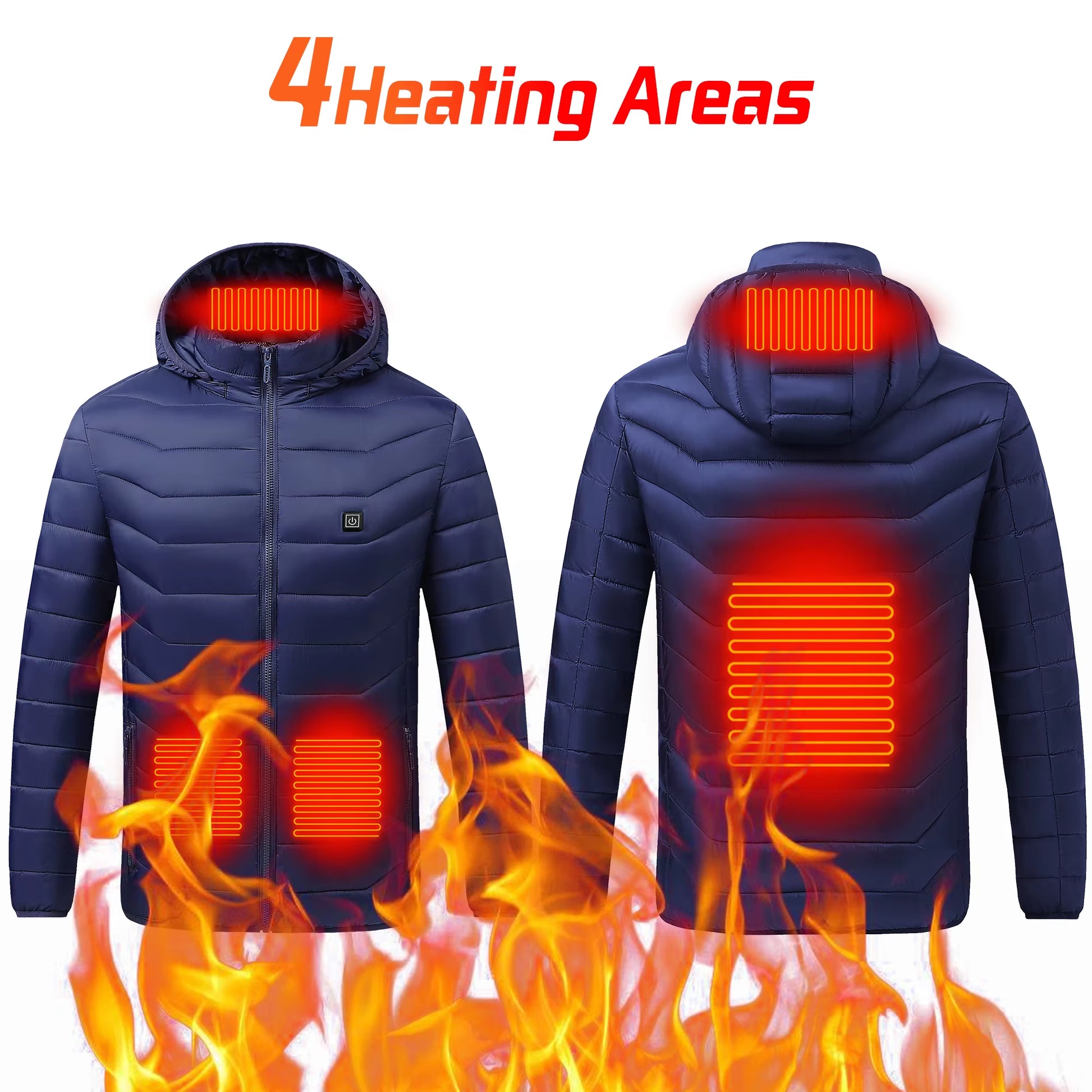 Stay Warm This Winter with Our Versatile Heated Jacket - Perfect for Men and Women!