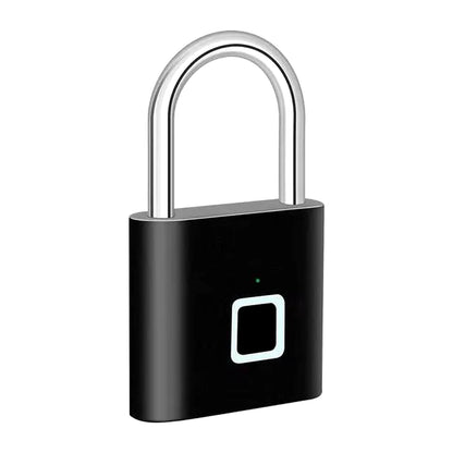 Smart Fingerprint Padlock - Keyless USB Charging, Waterproof, Anti-Theft, Fast Unlocking