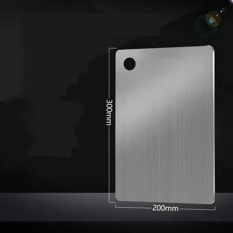 Premium Stainless Steel Cutting Board - Antibacterial, Mildew-Proof, Perfect for Kneading Dough & Chopping Fruits and Vegetables