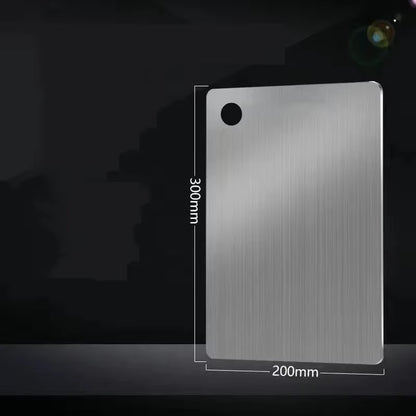 Premium Stainless Steel Cutting Board - Antibacterial, Mildew-Proof, Perfect for Kneading Dough & Chopping Fruits and Vegetables