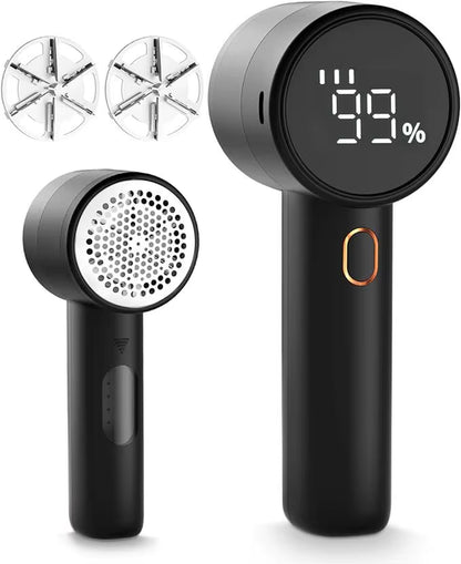 Revolutionary Wireless Electric Lint Remover with Adjustable Gears & LED Display - Portable Hairball Trimmer for Sweaters & Clothes