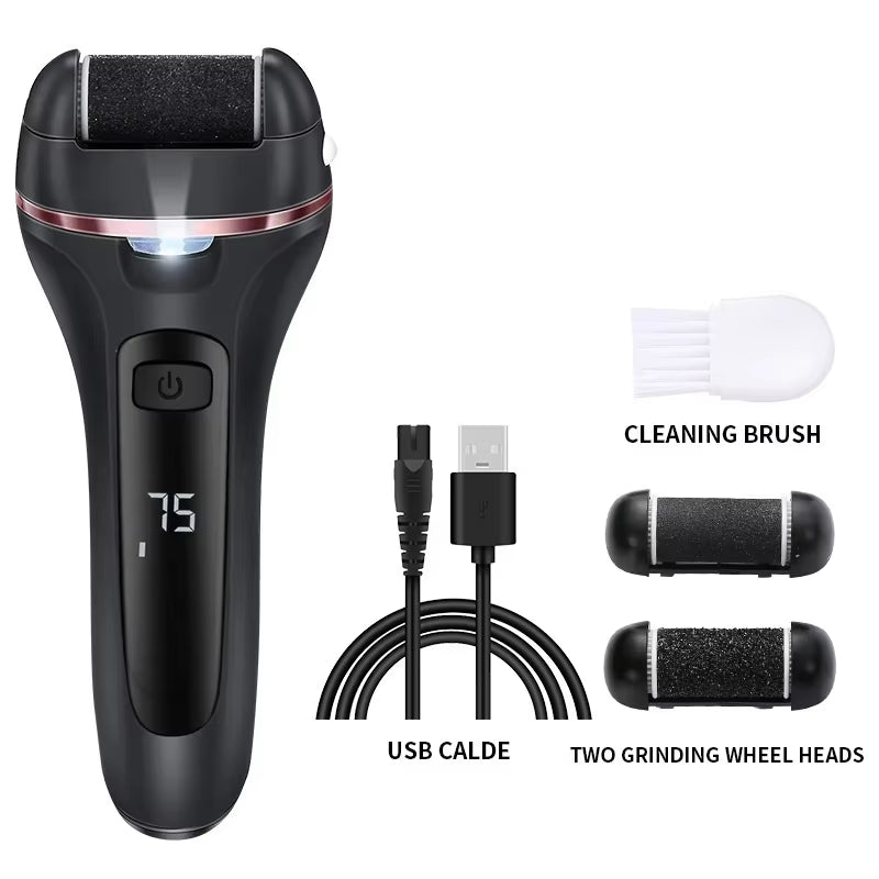 Rechargeable USB Electric Foot Grinder - Adjustable Speed Callus Remover for Effortless Pedicure & Self-Care for Men & Women