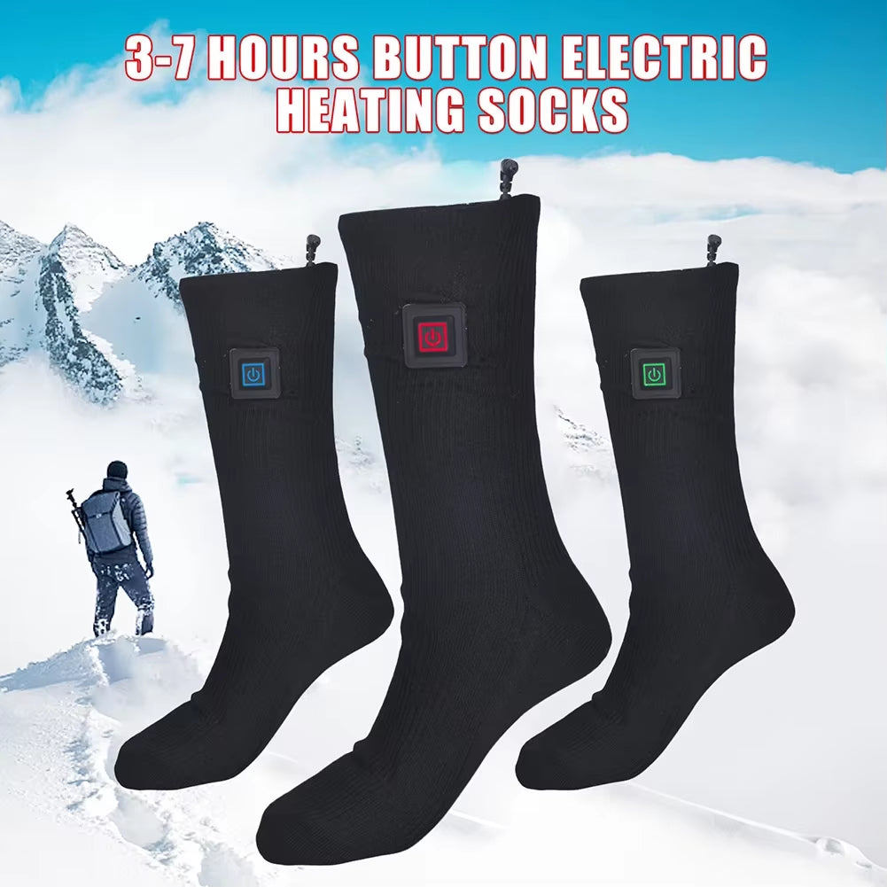Ultimate Winter Heated Socks for Men & Women - Thermal Foot Warmers for Skiing, Trekking, and Outdoor Adventures