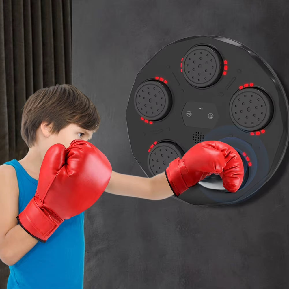 LED Smart Boxing Trainer - Type-C Charging Fitness Machine for Adults & Kids