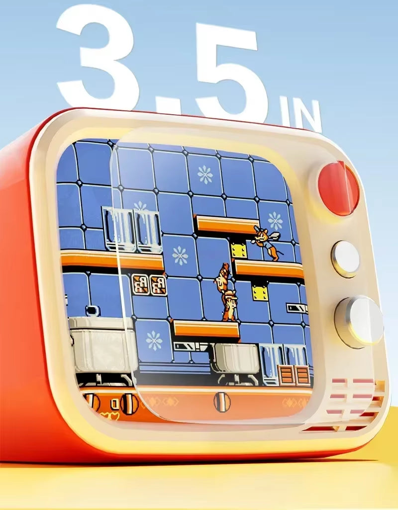 H7 Retro Small TV Video Handheld Game Console 3.5-Inch HD 740 Classical Games Dual Gamepad Handheld Video Game Console