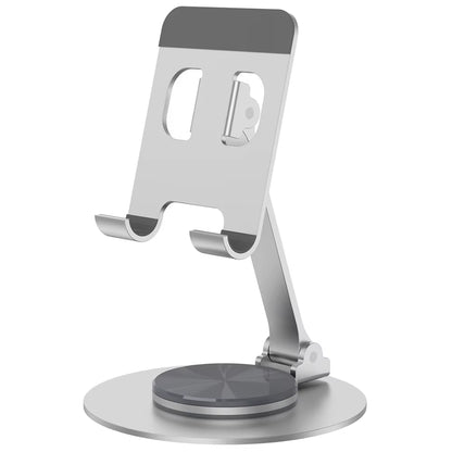 Adjustable 360° Rotating Metal Phone & Tablet Stand for iPhone, iPad, and Xiaomi - Perfect Desktop Holder