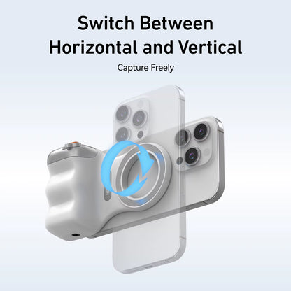 TELESIN Magnetic Phone Camera Hand Grip with Remote Control - Perfect Shooting Aid for iPhone, HUAWEI, and SAMSUNG Phones