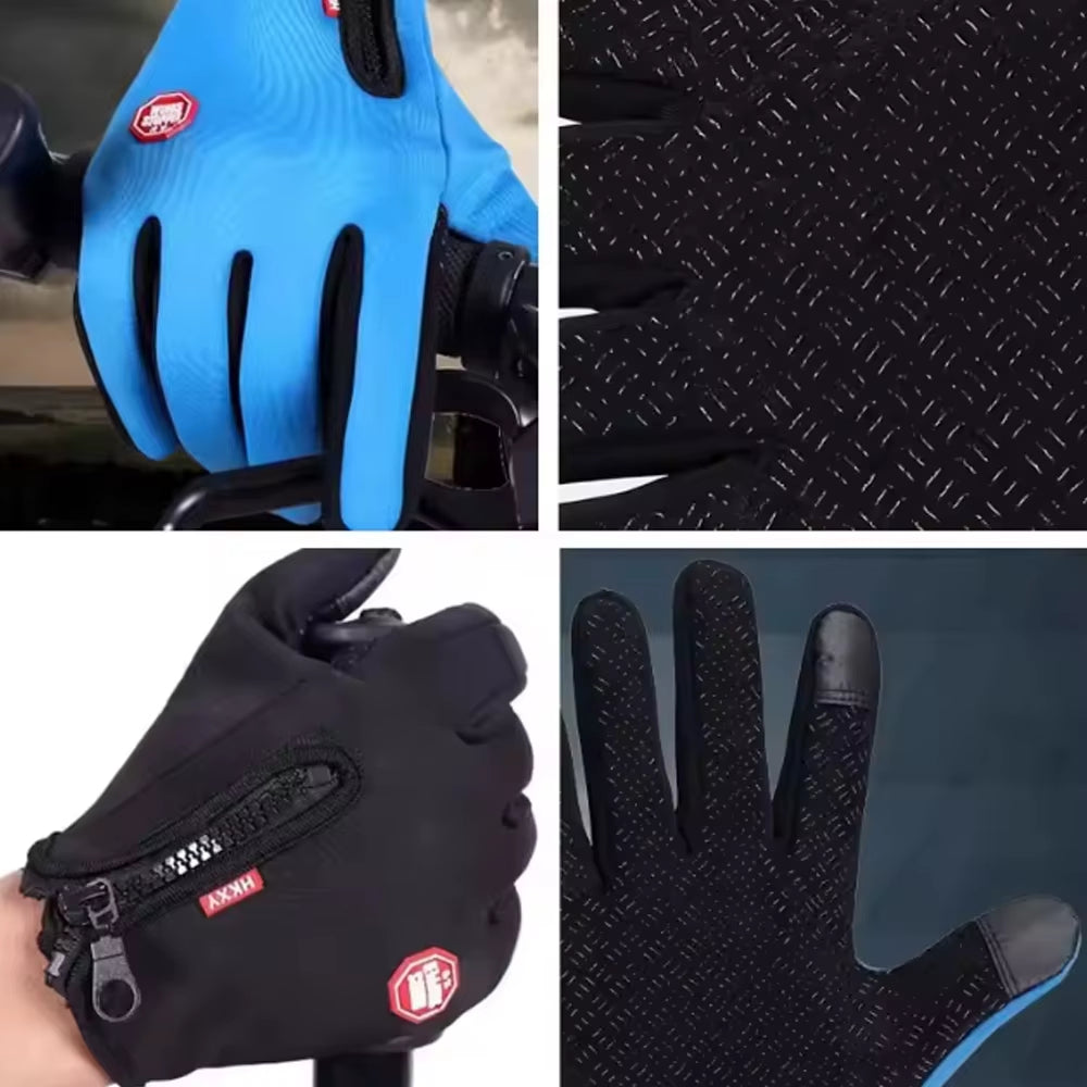 Stay Warm and Stylish this Autumn with Our Fashionable Anti-Slip Cycling Gloves - Perfect for Outdoor Adventures!