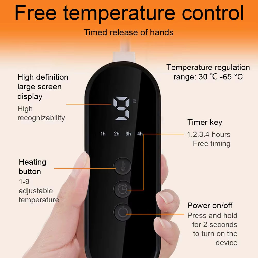 Ultimate Electric Heated Foot Warmers - Adjustable Temperature Heating Pad for Cozy Comfort (40x40CM/40x76CM)