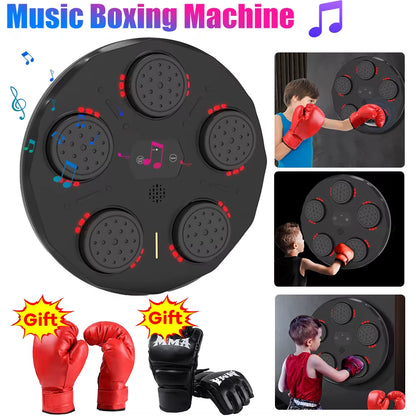 LED Smart Boxing Trainer - Type-C Charging Fitness Machine for Adults & Kids